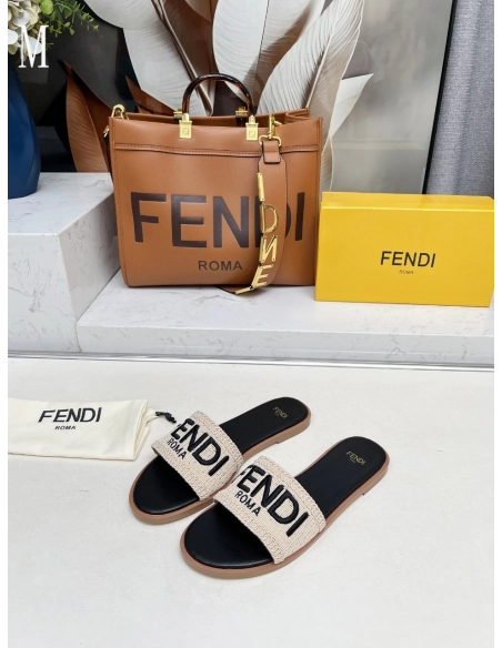 Fendi Slippers 021,Fendi Slippers,Slides Slippers,More Brands
