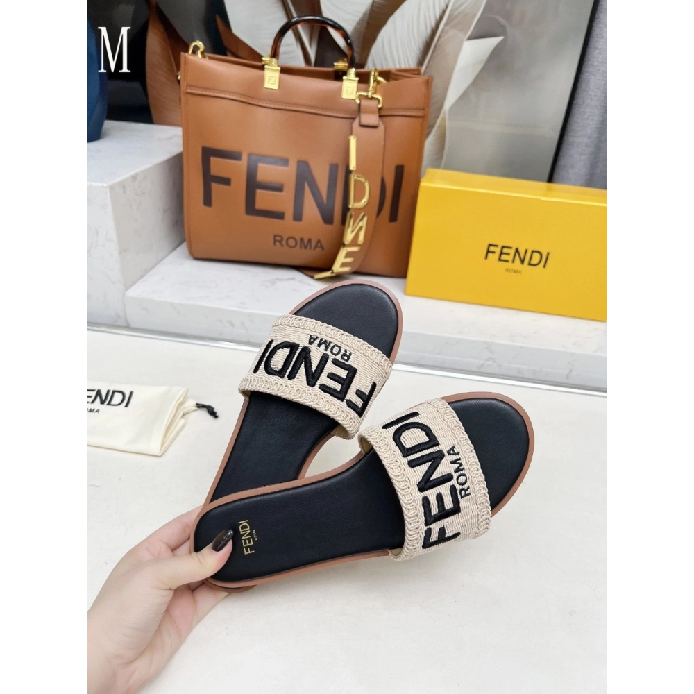 Fendi Slippers 021,Fendi Slippers,Slides Slippers,More Brands