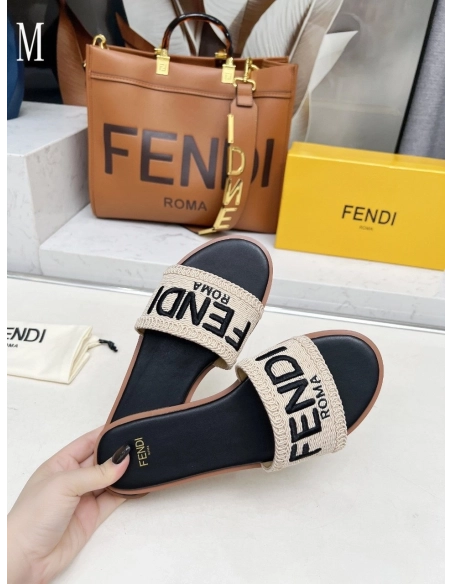 Fendi Slippers 021,Fendi Slippers,Slides Slippers,More Brands