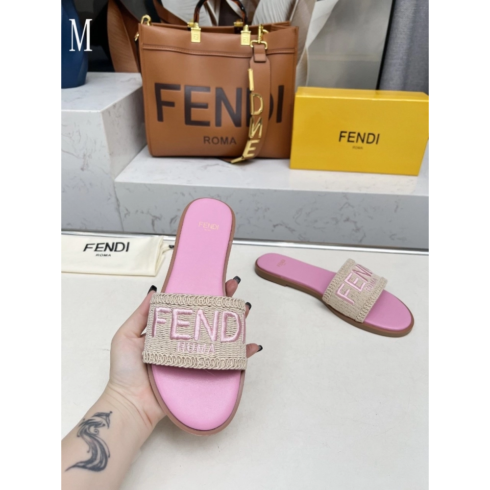 Fendi Slippers 022,Fendi Slippers,Slides Slippers,More Brands