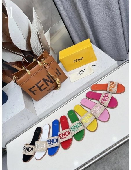 Fendi Slippers 023,Fendi Slippers,Slides Slippers,More Brands