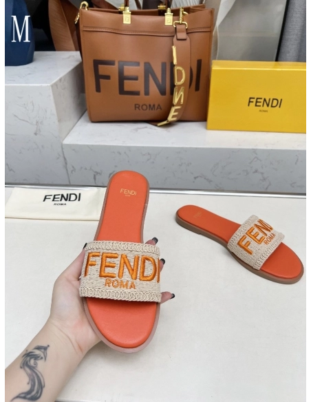 Fendi Slippers 027,Fendi Slippers,Slides Slippers,More Brands