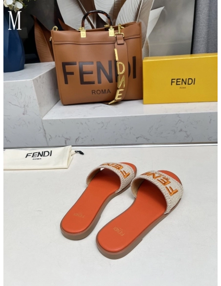 Fendi Slippers 027,Fendi Slippers,Slides Slippers,More Brands