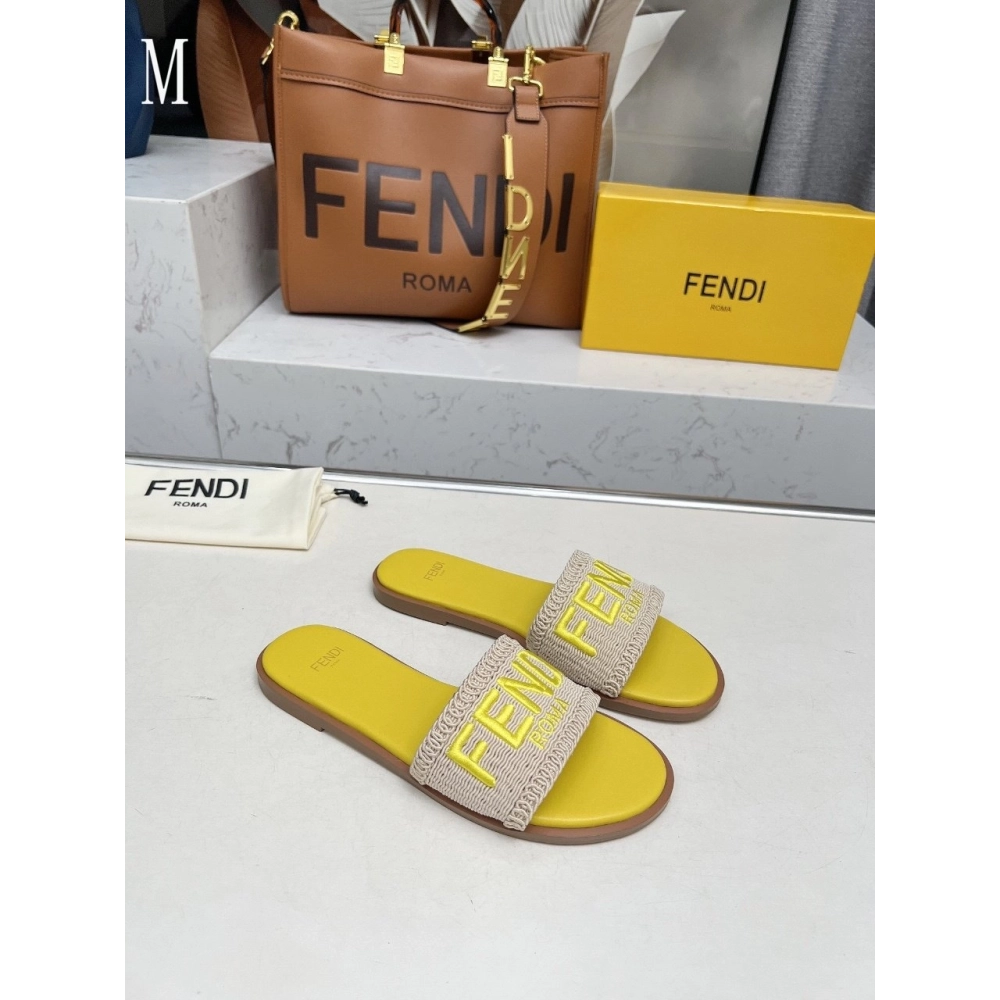 Fendi Slippers 028,Fendi Slippers,Slides Slippers,More Brands