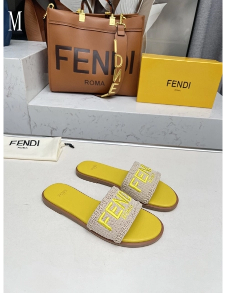 Fendi Slippers 028,Fendi Slippers,Slides Slippers,More Brands