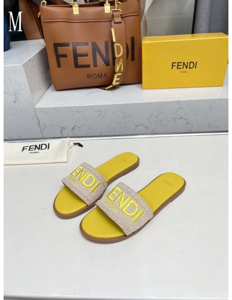 Fendi Slippers 028,Fendi Slippers,Slides Slippers,More Brands