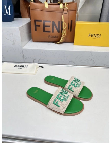 Fendi Slippers 029,Fendi Slippers,Slides Slippers,More Brands