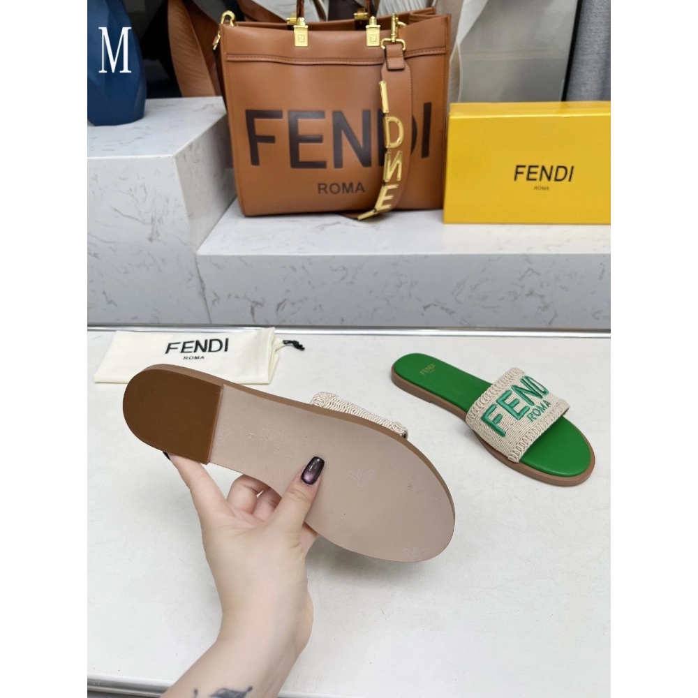 Fendi Slippers 029,Fendi Slippers,Slides Slippers,More Brands