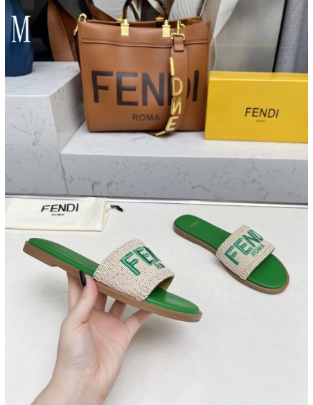 Fendi Slippers 029,Fendi Slippers,Slides Slippers,More Brands