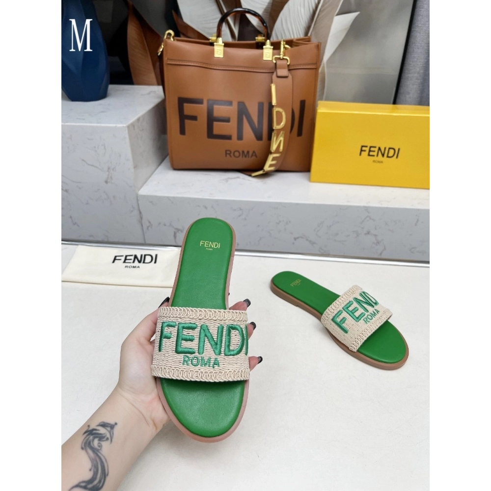 Fendi Slippers 029,Fendi Slippers,Slides Slippers,More Brands