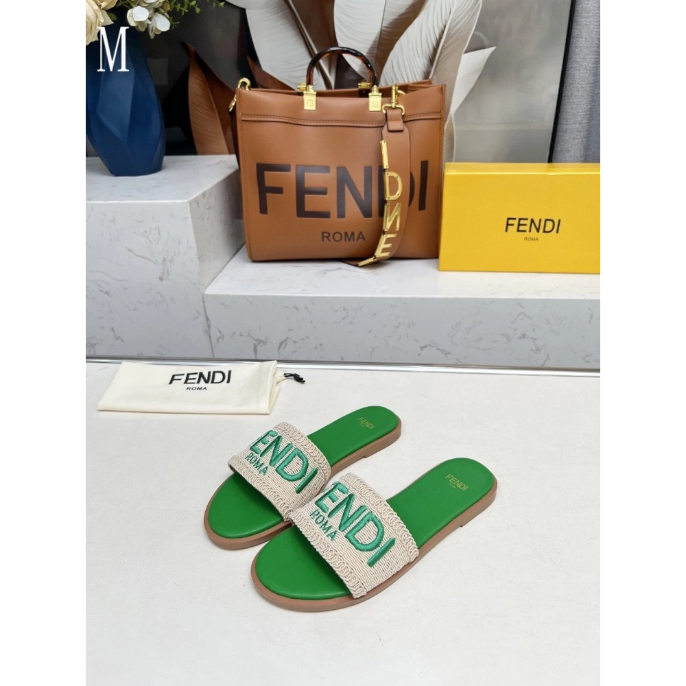Fendi Slippers 029,Fendi Slippers,Slides Slippers,More Brands
