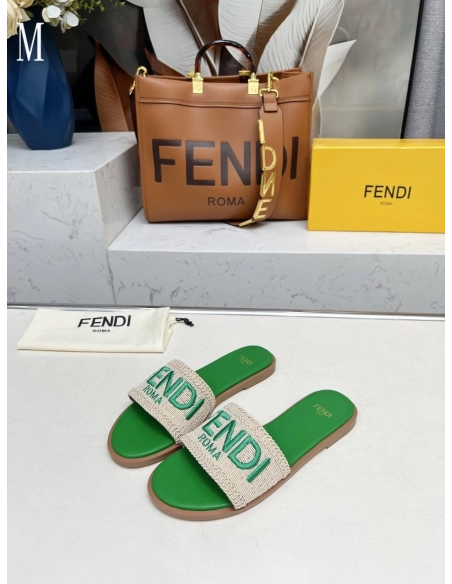Fendi Slippers 029,Fendi Slippers,Slides Slippers,More Brands