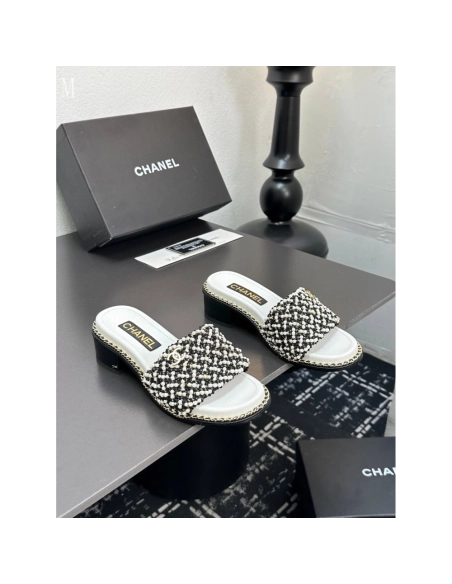 Chanel Slippers 034,Chanel Slippers,Slides Slippers,More Brands