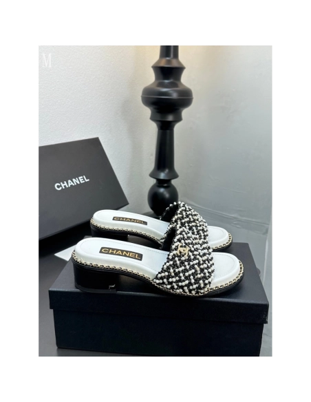 Chanel Slippers 034,Chanel Slippers,Slides Slippers,More Brands