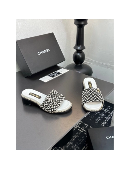Chanel Slippers 034,Chanel Slippers,Slides Slippers,More Brands