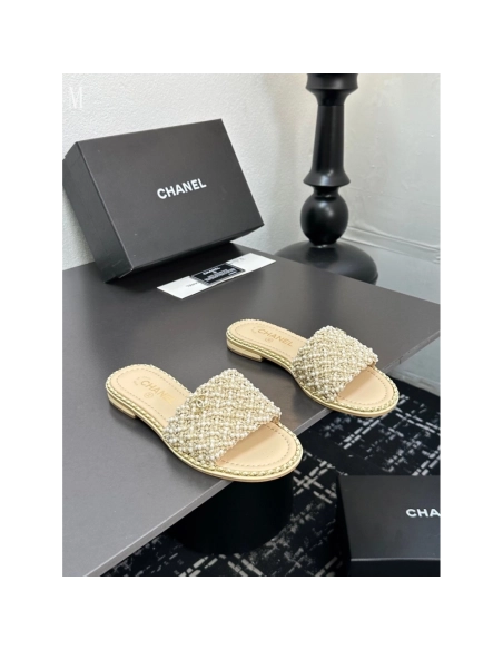 Chanel Slippers 036,Chanel Slippers,Slides Slippers,More Brands
