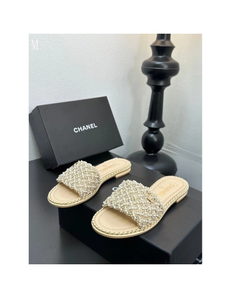 Chanel Slippers 036,Chanel Slippers,Slides Slippers,More Brands