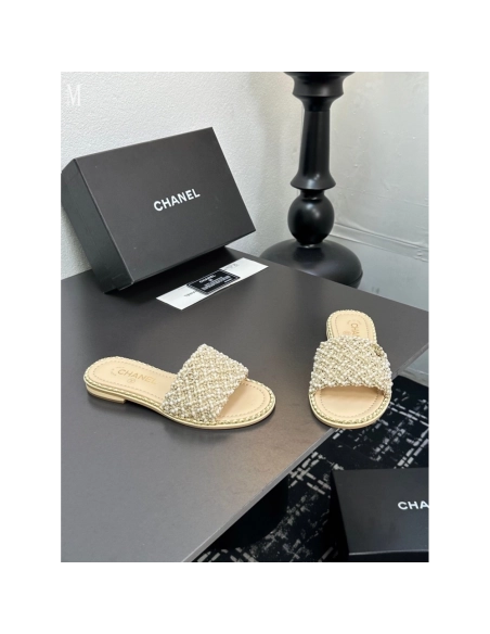 Chanel Slippers 036,Chanel Slippers,Slides Slippers,More Brands