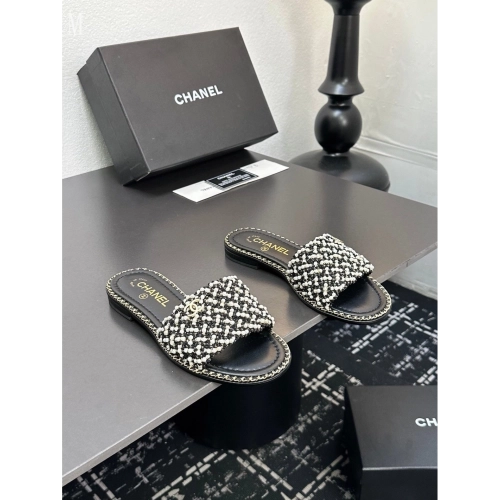 Chanel Slippers 037,Chanel Slippers,Slides Slippers,More Brands