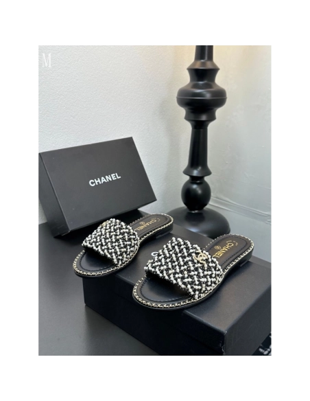 Chanel Slippers 037,Chanel Slippers,Slides Slippers,More Brands