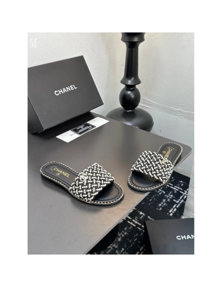 Chanel Slippers 037,Chanel Slippers,Slides Slippers,More Brands