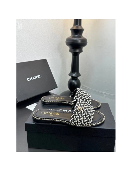 Chanel Slippers 037,Chanel Slippers,Slides Slippers,More Brands