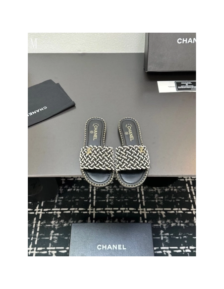 Chanel Slippers 037,Chanel Slippers,Slides Slippers,More Brands