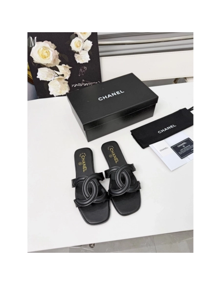 Chanel Slippers 130,Chanel Slippers,Slides Slippers,More Brands