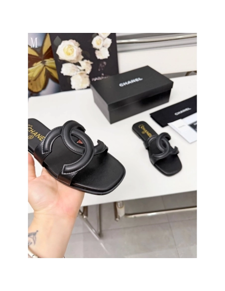 Chanel Slippers 130,Chanel Slippers,Slides Slippers,More Brands