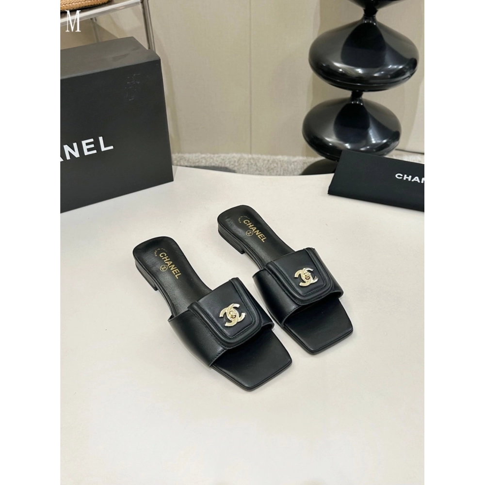 Chanel Slippers 153,Chanel Slippers,Slides Slippers,More Brands