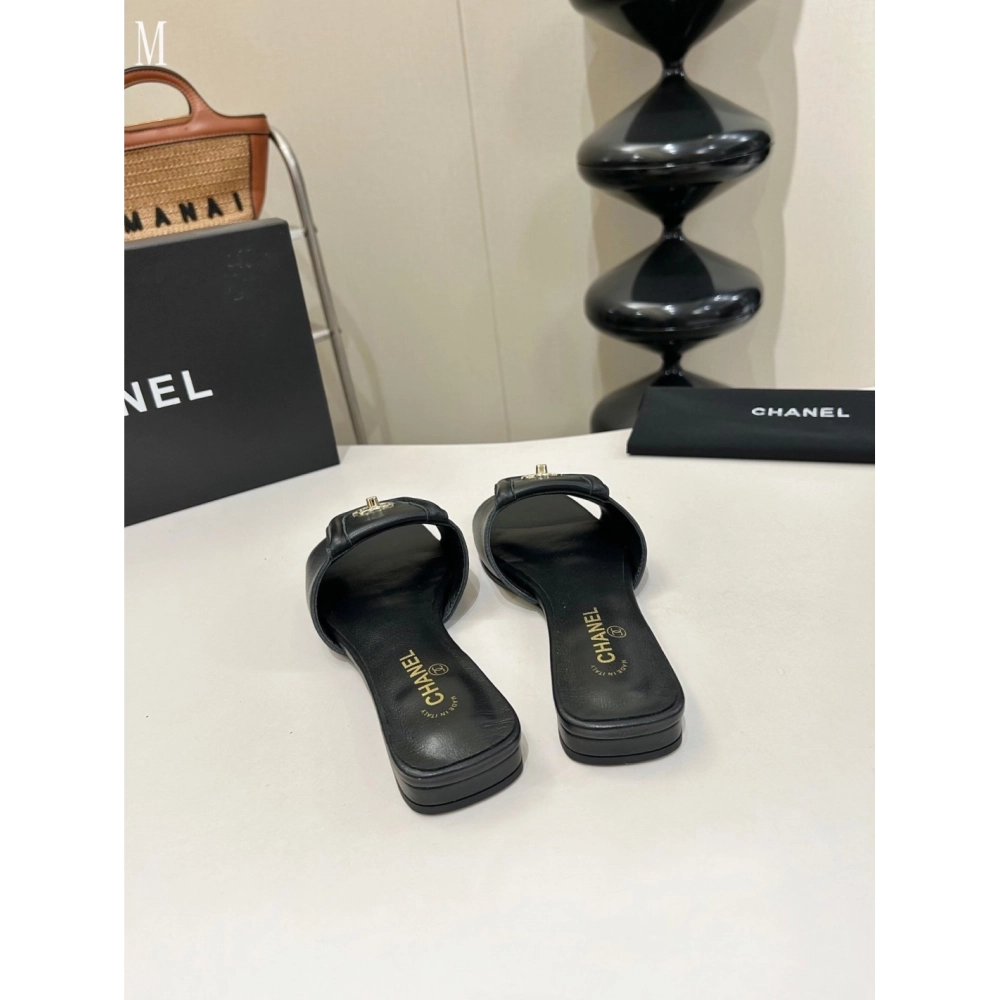 Chanel Slippers 153,Chanel Slippers,Slides Slippers,More Brands