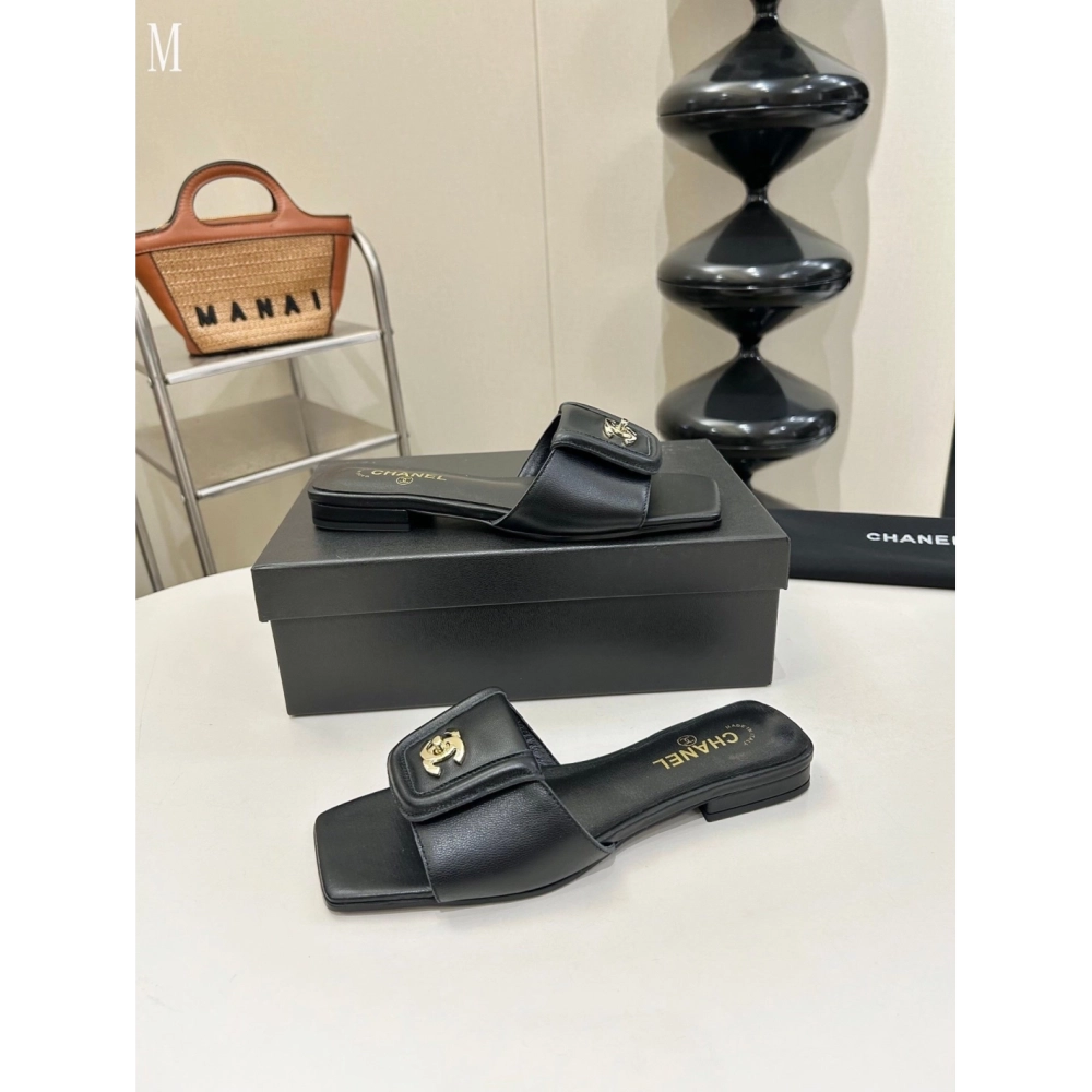 Chanel Slippers 153,Chanel Slippers,Slides Slippers,More Brands