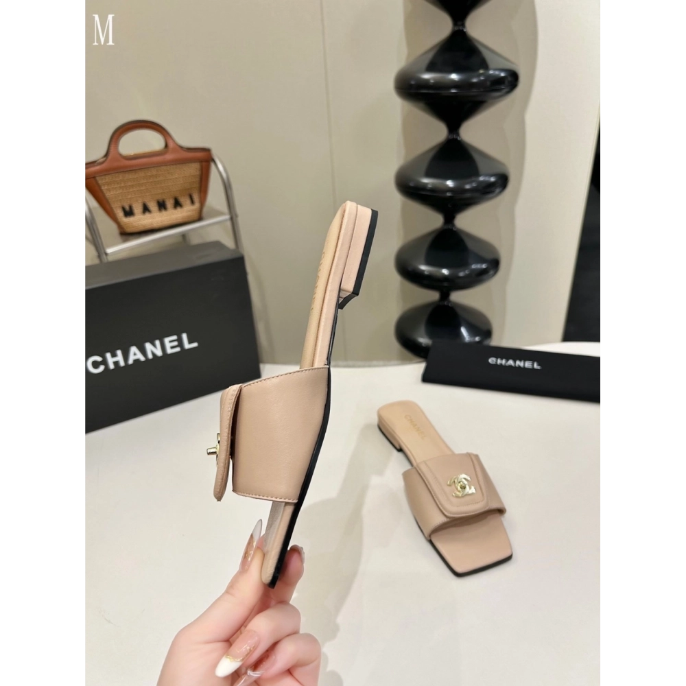 Chanel Slippers 154,Chanel Slippers,Slides Slippers,More Brands
