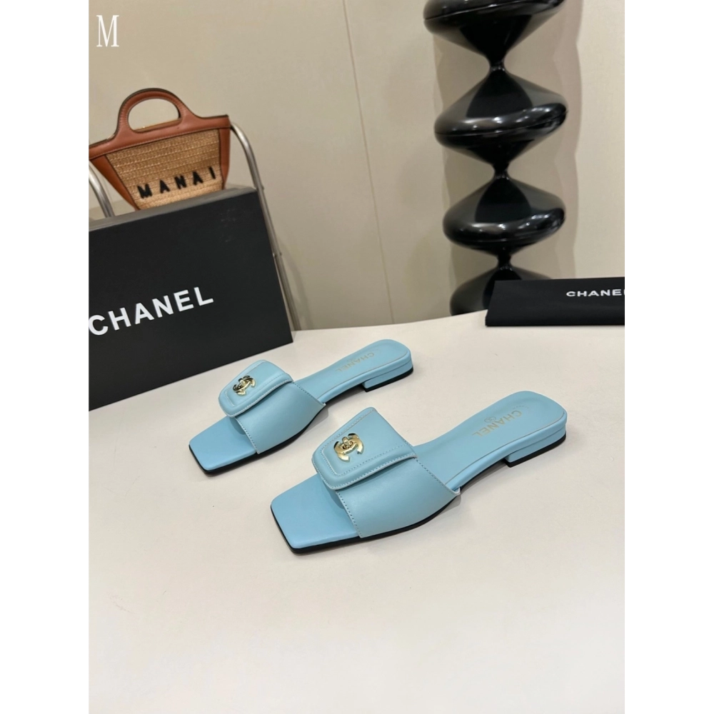 Chanel Slippers 156,Chanel Slippers,Slides Slippers,More Brands