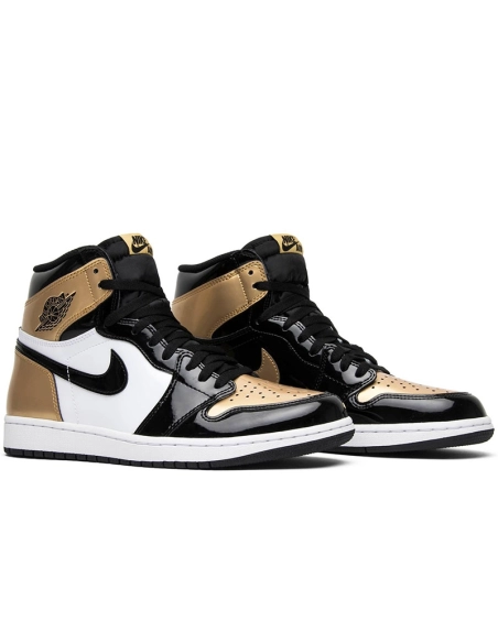 AIR JORDAN 1 RETRO HIGH OG NRG GOLD TOE 861428 007,AIR JORDAN 1 HIGH,Air Jordan