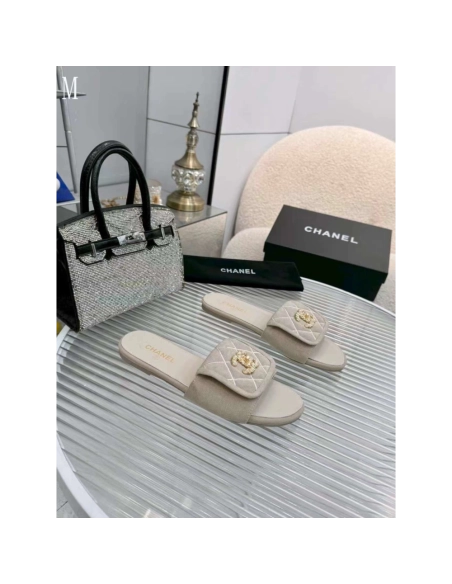 Chanel Slippers 194,Chanel Slippers,Slides Slippers,More Brands