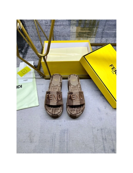Fendi Slippers 034,Fendi Slippers,Slides Slippers,More Brands