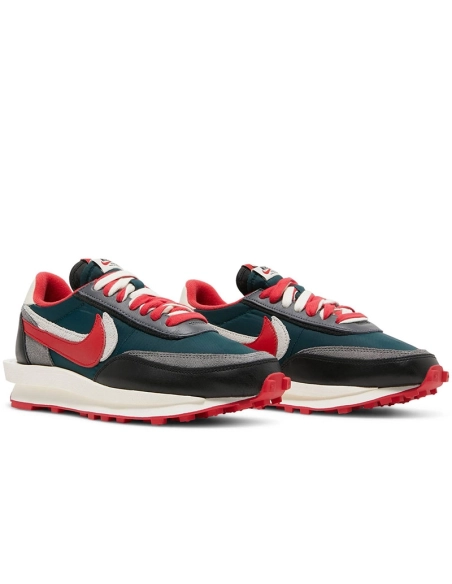 SACAI X UNDERCOVER X LDWAFFLE MIDNIGHT SPRUCE UNIVERSITY RED,NIKE WAFFLE,NIKE SHOES Reps