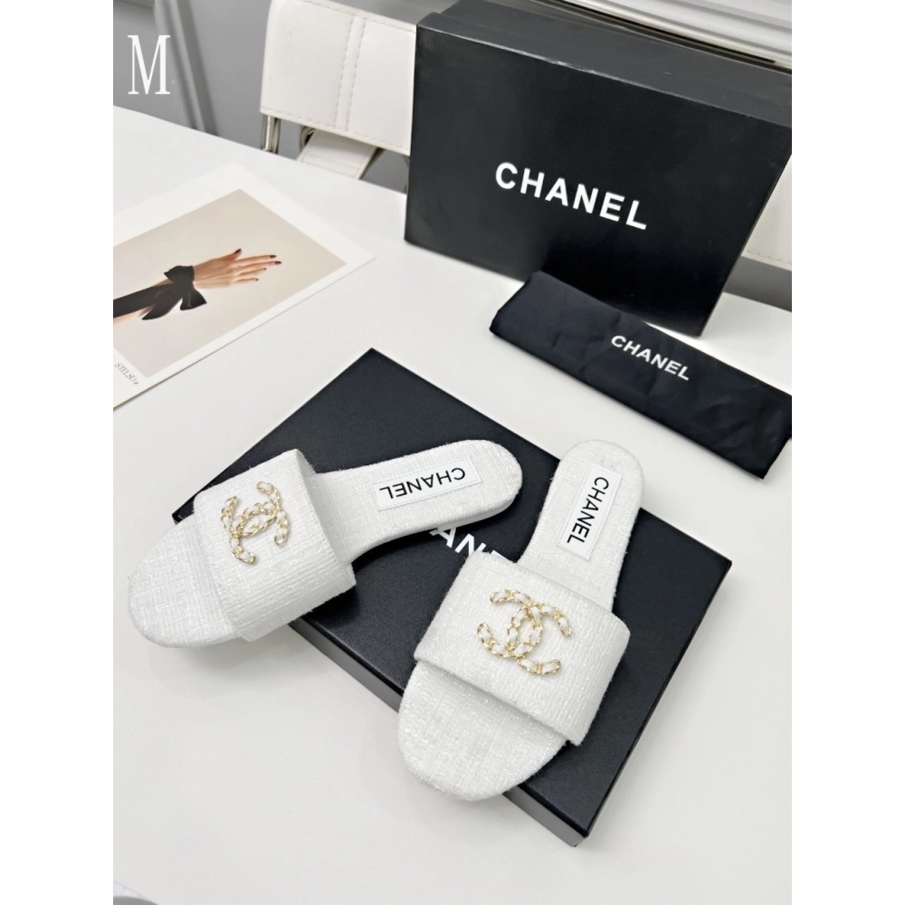 Chanel Slippers 113,Chanel Slippers,Slides Slippers,More Brands