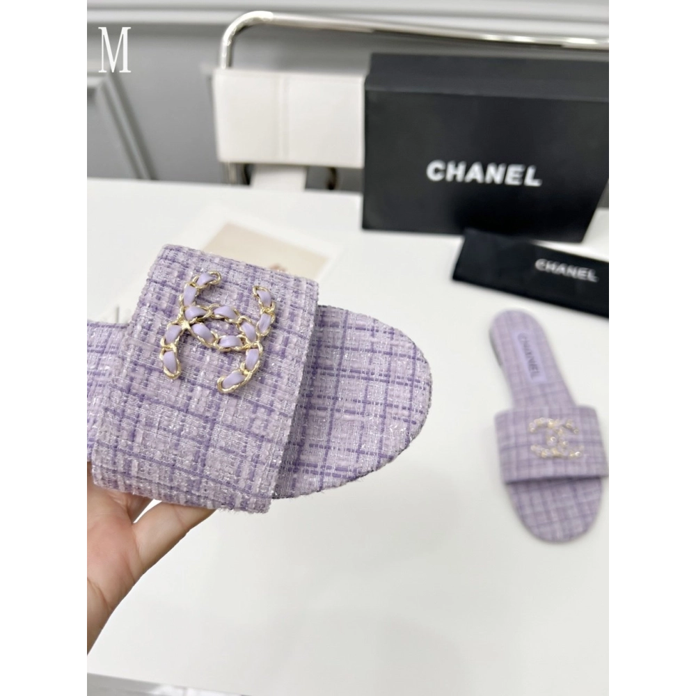 Chanel Slippers 114,Chanel Slippers,Slides Slippers,More Brands