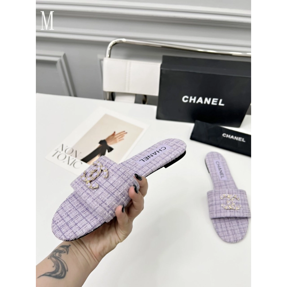 Chanel Slippers 114,Chanel Slippers,Slides Slippers,More Brands