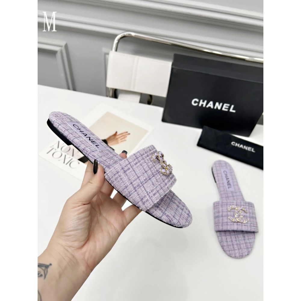 Chanel Slippers 114,Chanel Slippers,Slides Slippers,More Brands