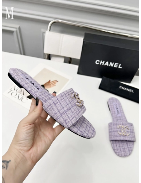 Chanel Slippers 114,Chanel Slippers,Slides Slippers,More Brands