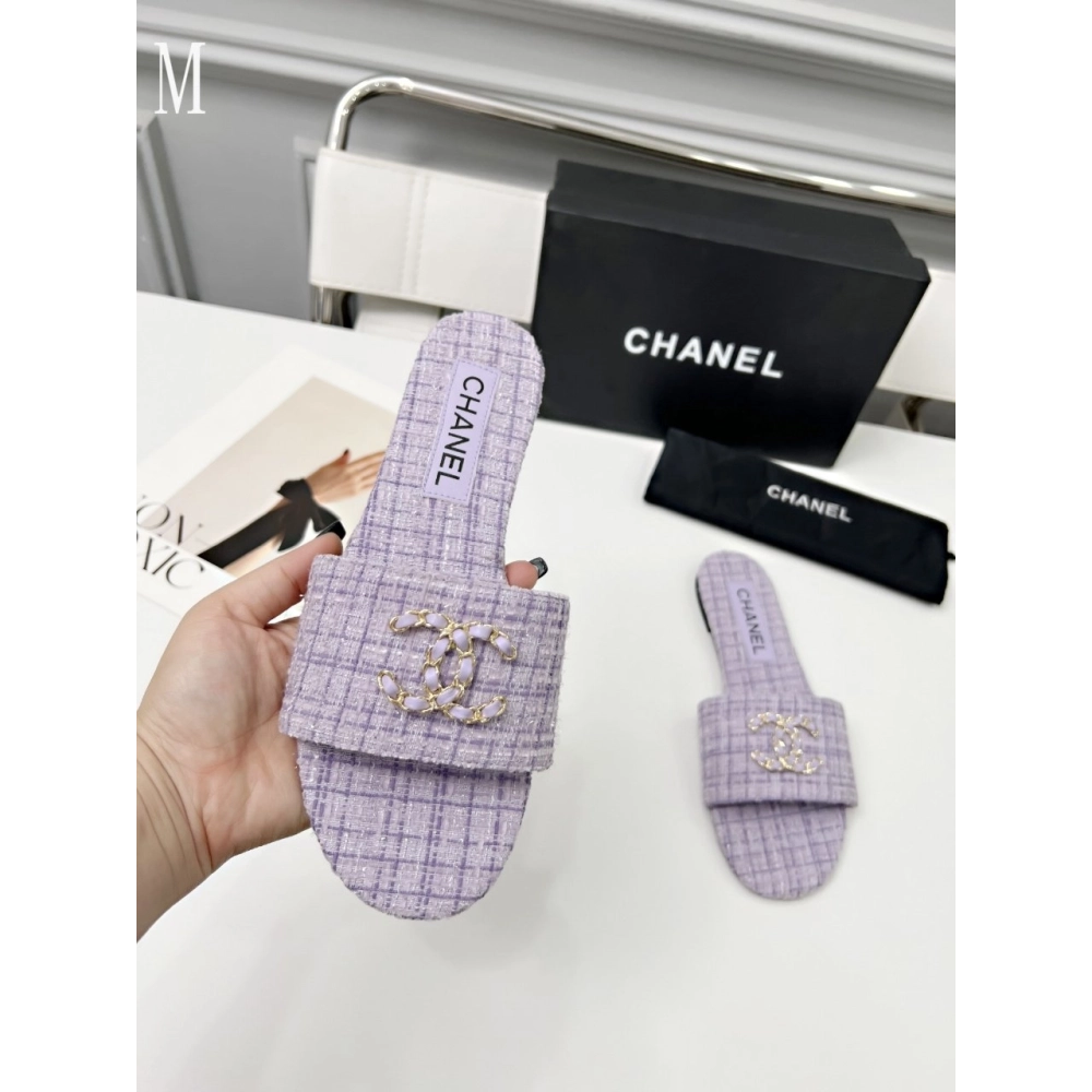 Chanel Slippers 114,Chanel Slippers,Slides Slippers,More Brands
