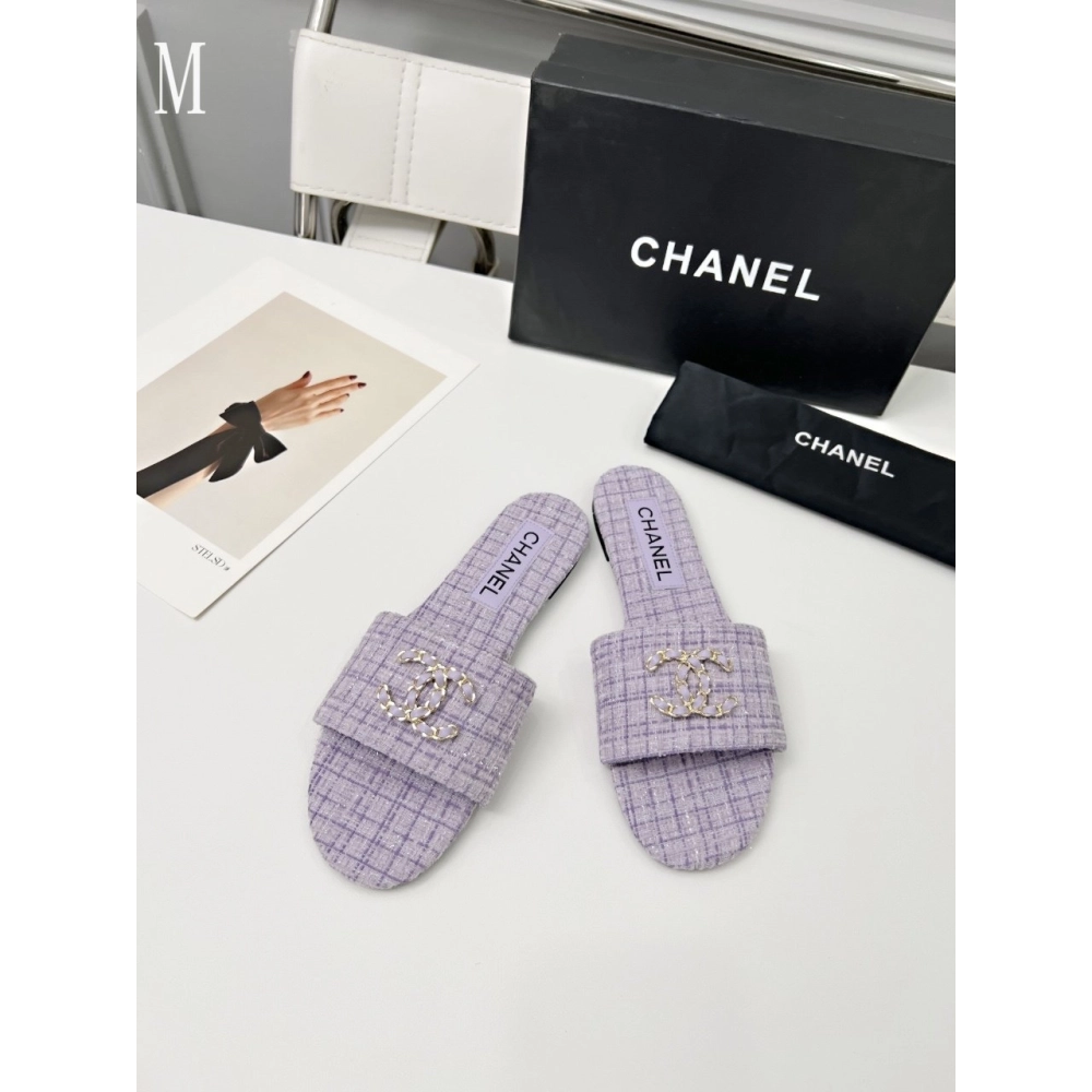 Chanel Slippers 114,Chanel Slippers,Slides Slippers,More Brands