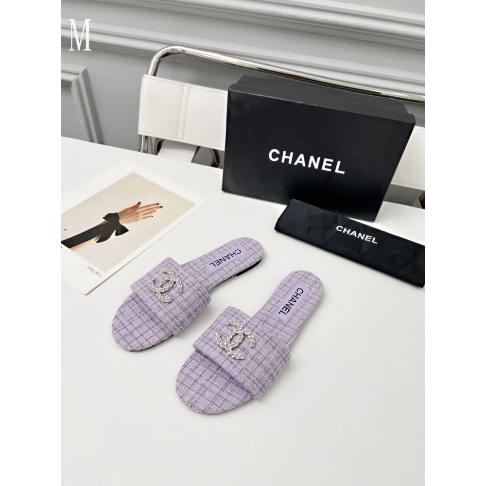 Chanel Slippers 114,Chanel Slippers,Slides Slippers,More Brands
