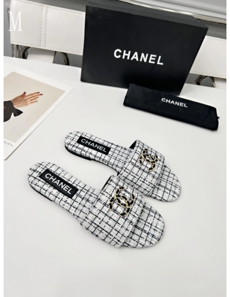 Chanel Slippers 116,Chanel Slippers,Slides Slippers,More Brands