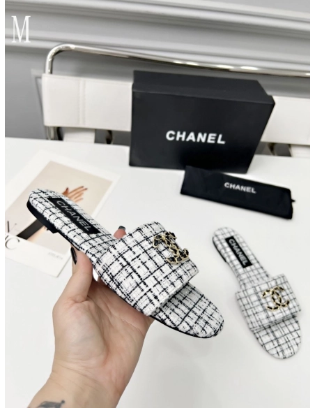 Chanel Slippers 116,Chanel Slippers,Slides Slippers,More Brands
