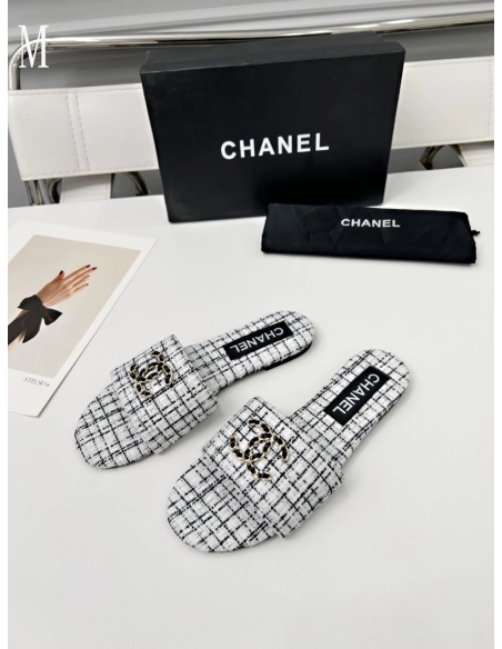 Chanel Slippers 116,Chanel Slippers,Slides Slippers,More Brands
