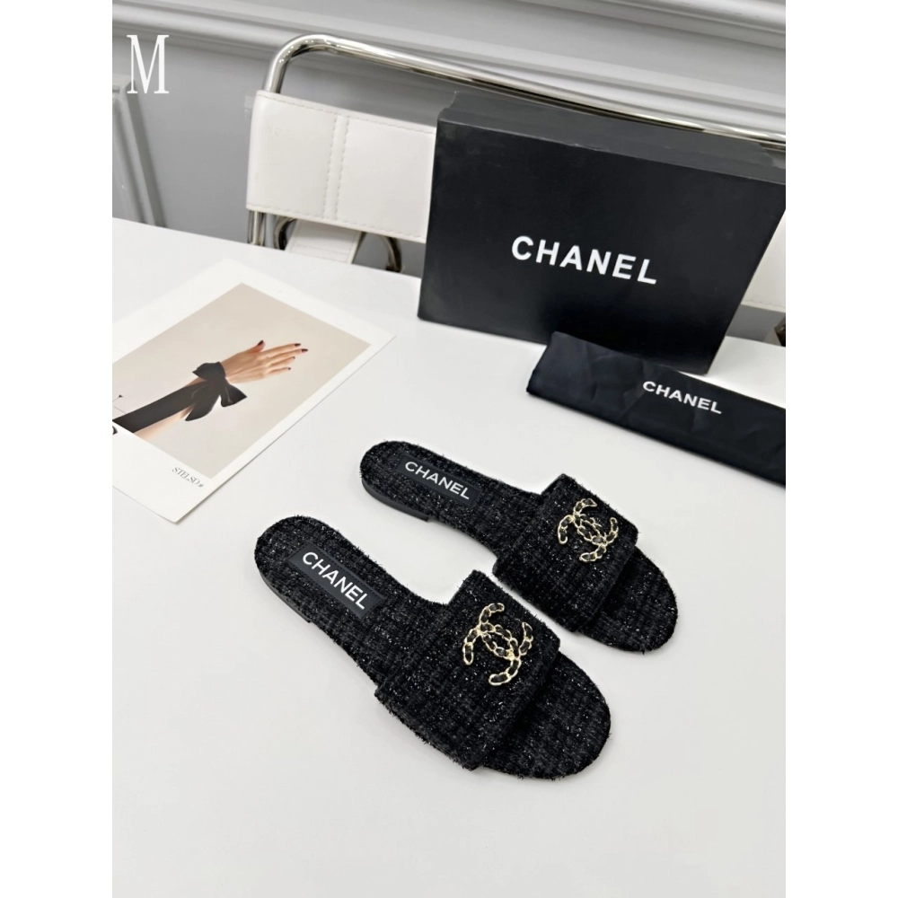 Chanel Slippers 117,Chanel Slippers,Slides Slippers,More Brands